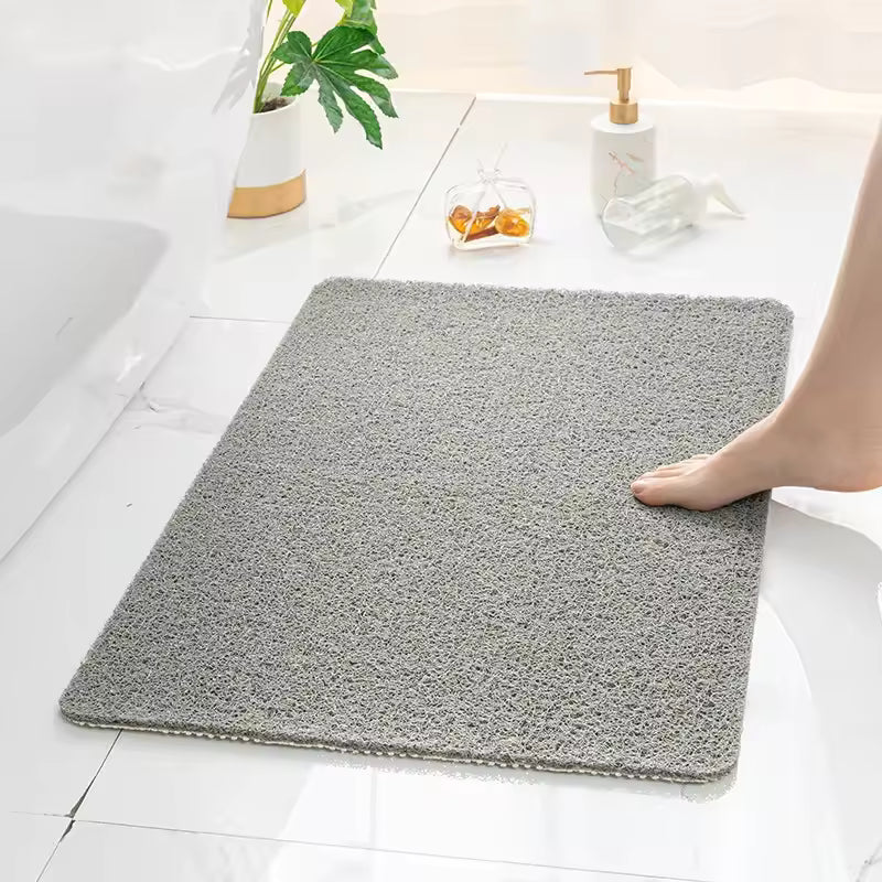 Tapis de douche antidérapant 60x100 - couleur gris perle