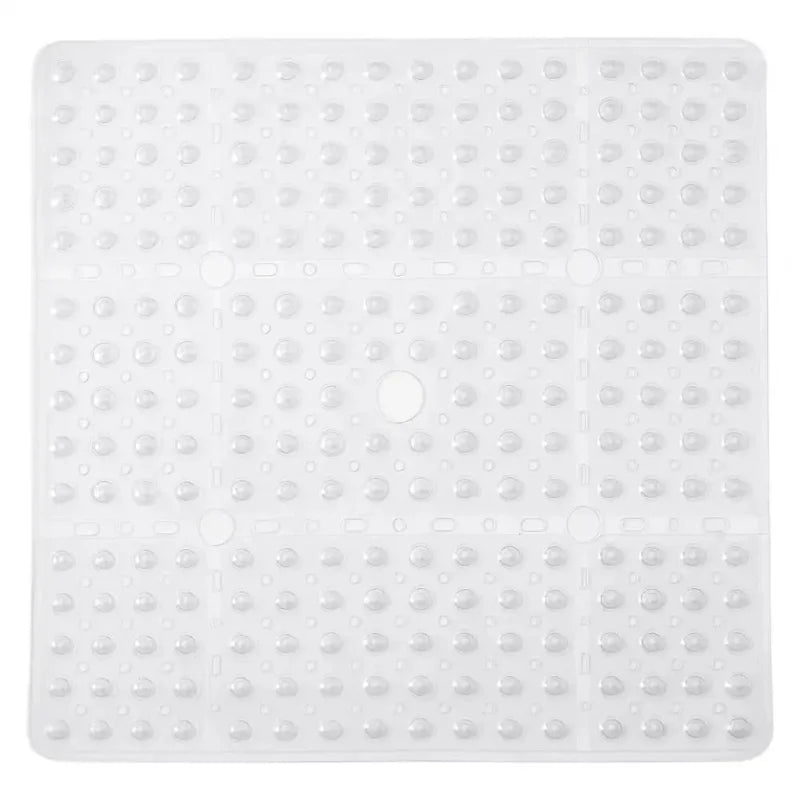 Tapis de douche antidérapant 70x70 - couleur blanc neige