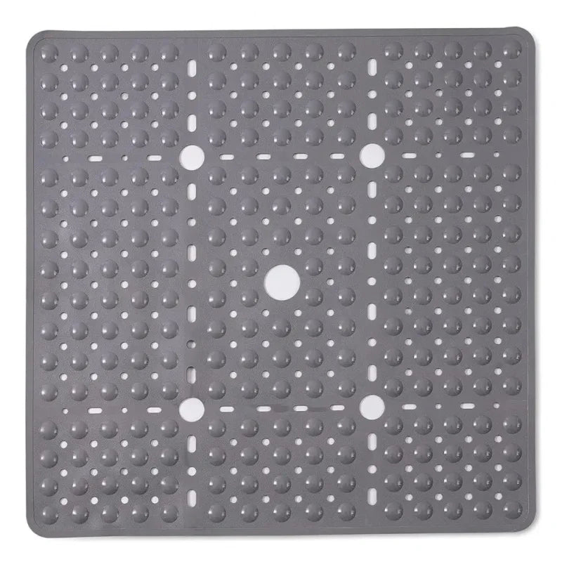Tapis de douche antidérapant 70x70 - couleur gris perle