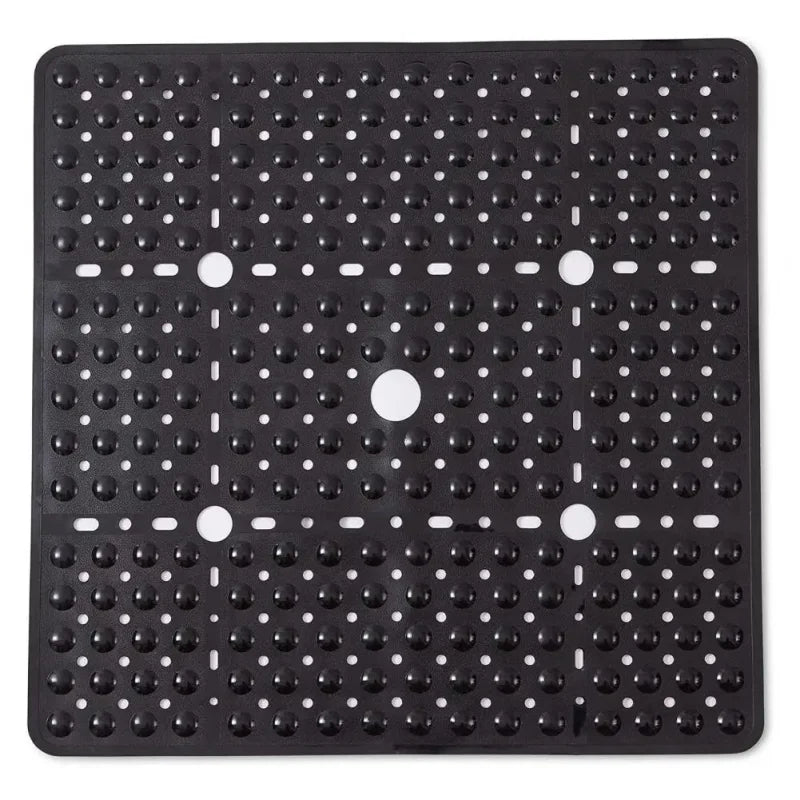 Tapis de douche antidérapant 70x70 - couleur noir onyx