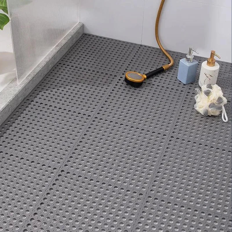 Tapis de douche antidérapant 90x90 - couleur gris perle Image