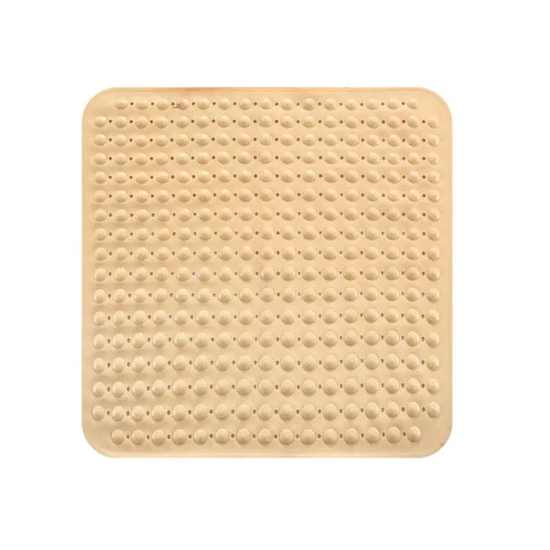Tapis de douche antidérapant carré - couleur orange