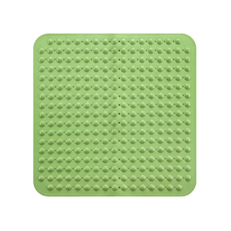 Tapis de douche antidérapant carré - couleur vert sauge