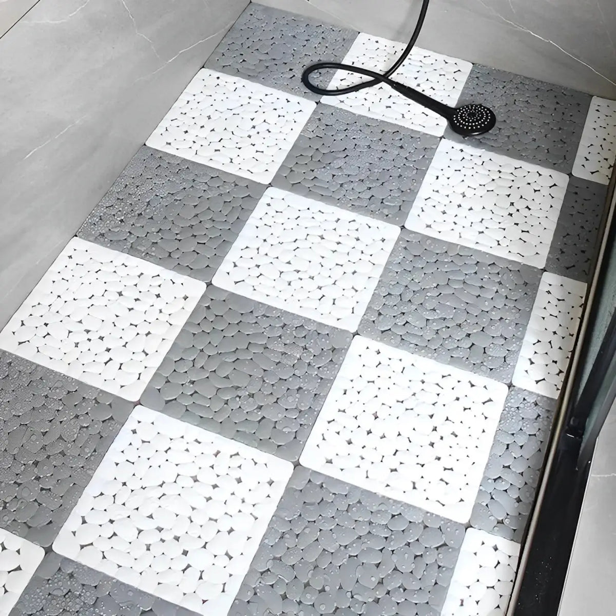 Tapis de douche antidérapant grande taille - taille 60cm × 60cm Image