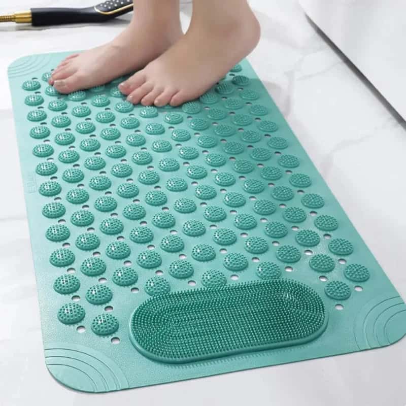 Tapis de douche antidérapant PMR handicap - couleur vert sauge